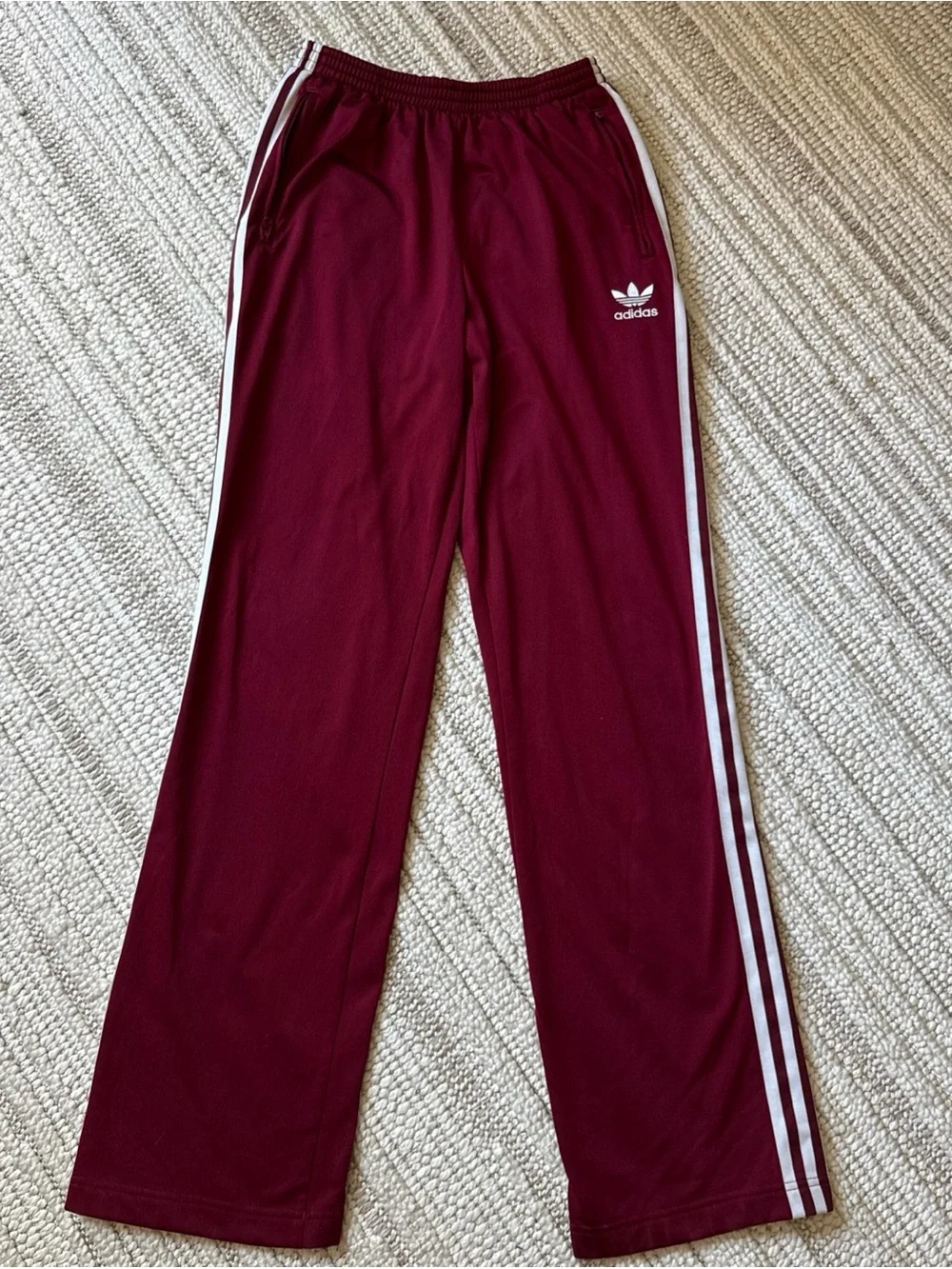 Adidas Originals Maroon Adicolor Classics Firebird Loose Track Suit XL Blue Tag
